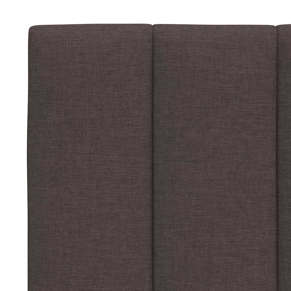 Bedframe zonder matras "Hanko" stof donkerbruin 180x200 cm