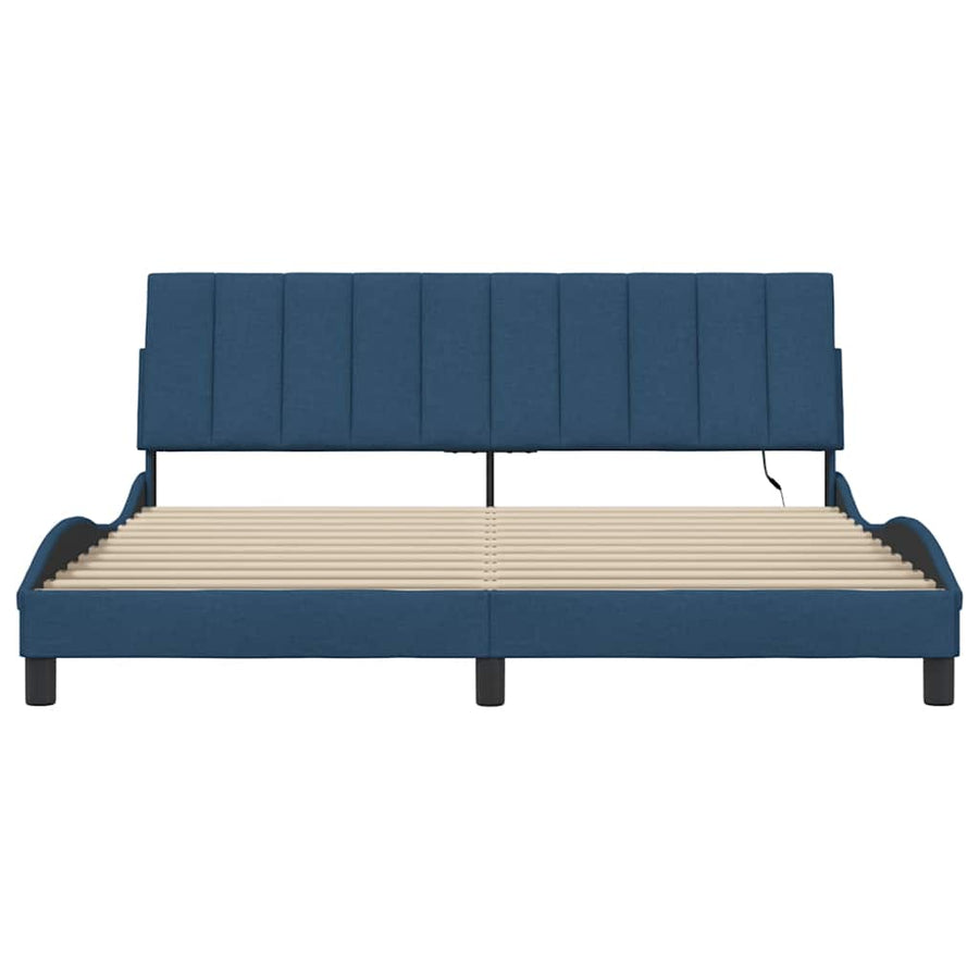 Bedframe zonder matras stof blauw 180x200 cm