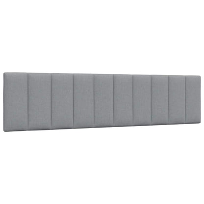 Bedframe zonder matras "Hanko" stof lichtgrijs 200x200 cm