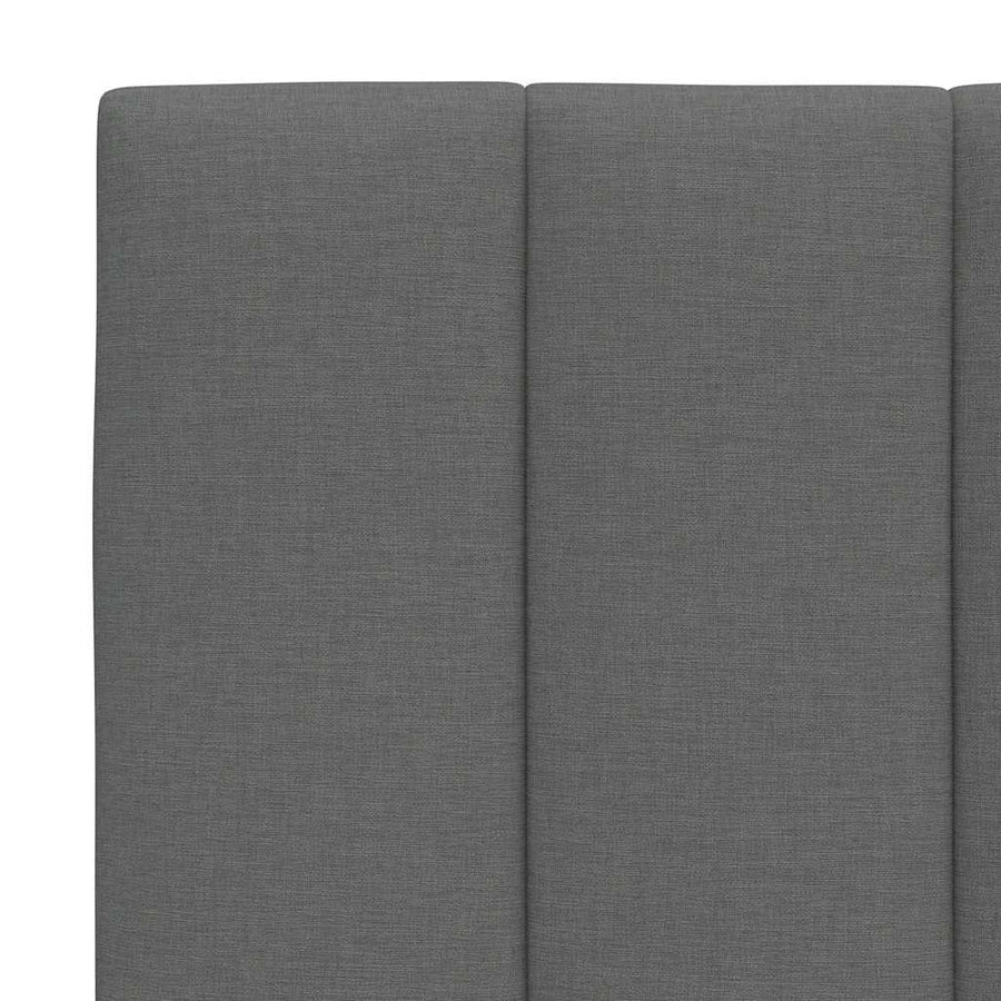 Bedframe zonder matras stof donkergrijs 200x200 cm