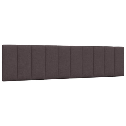 Bedframe zonder matras stof donkerbruin 200x200 cm