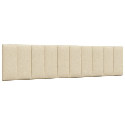 Bedframe zonder matras "Hanko" stof crèmekleurig 200x200 cm