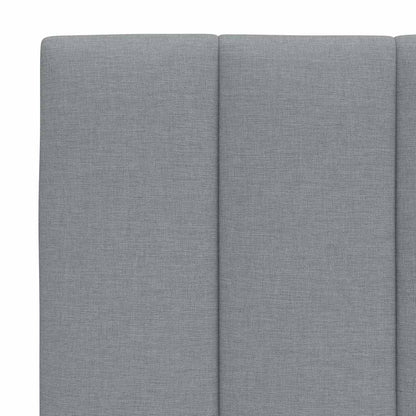 Bed met matras stof lichtgrijs 80x200 cm