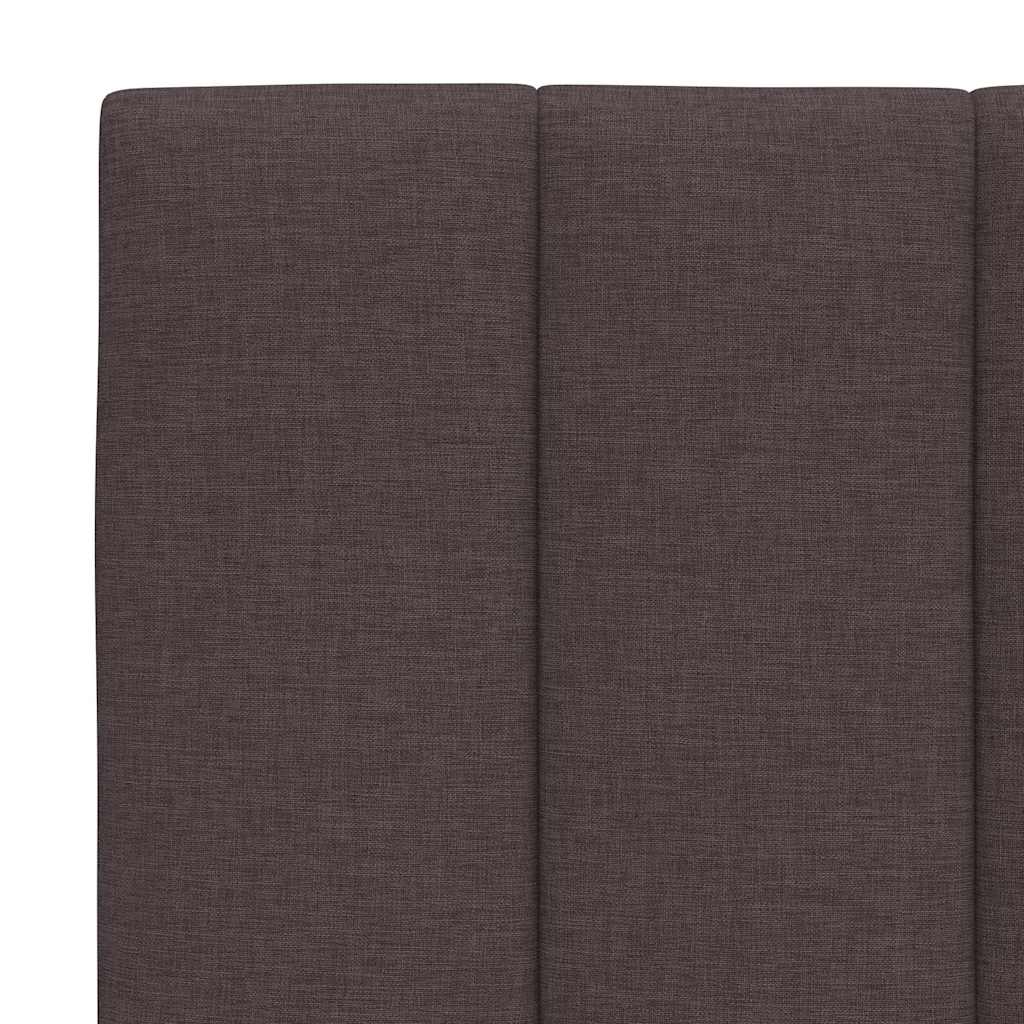 Bed Met Matras Stof 80 x 200 cm Donkerbruin
