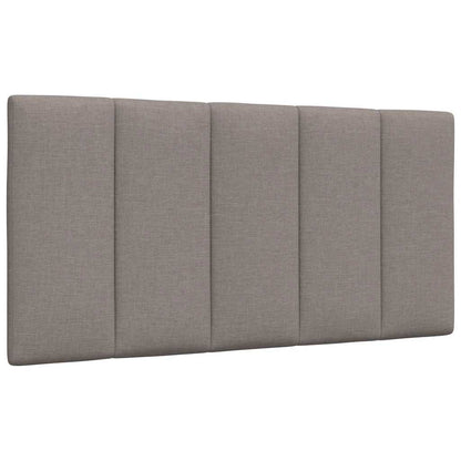 Bed met matras "Hanko" stof taupe 100x200 cm