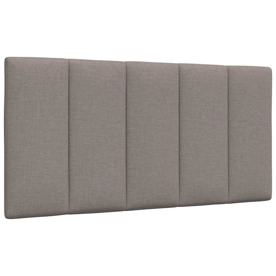 Bed met matras "Hanko" stof taupe 100x200 cm