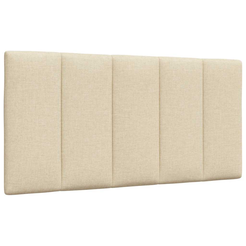 Bed met matras stof crèmekleurig 100x200 cm
