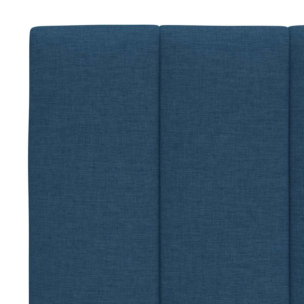 Bed met matras stof blauw 100x200 cm