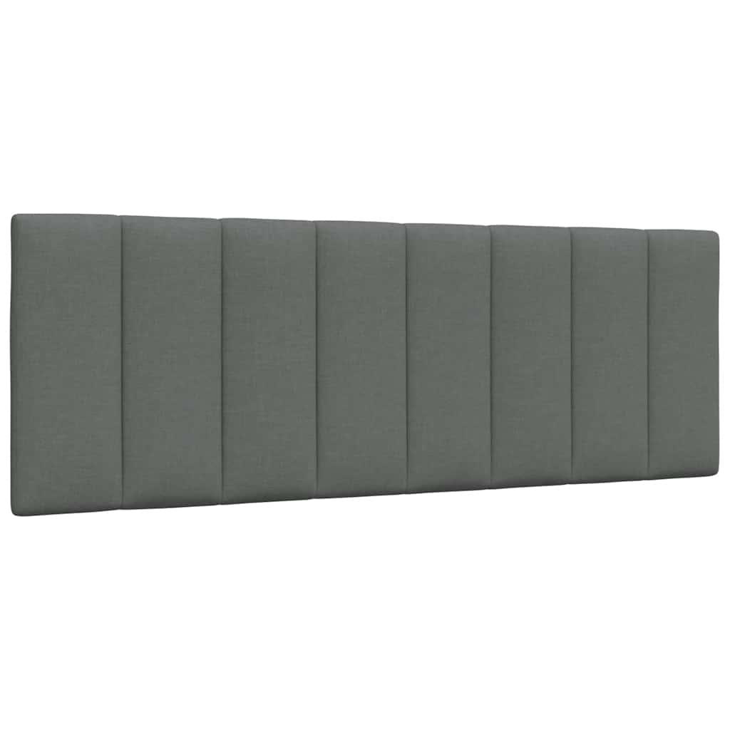 Bed met matras stof donkergrijs 120x200 cm
