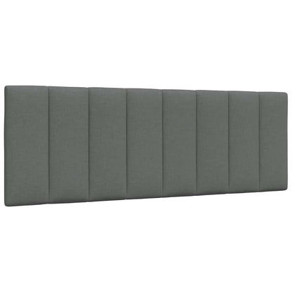 Bed met matras stof donkergrijs 120x200 cm