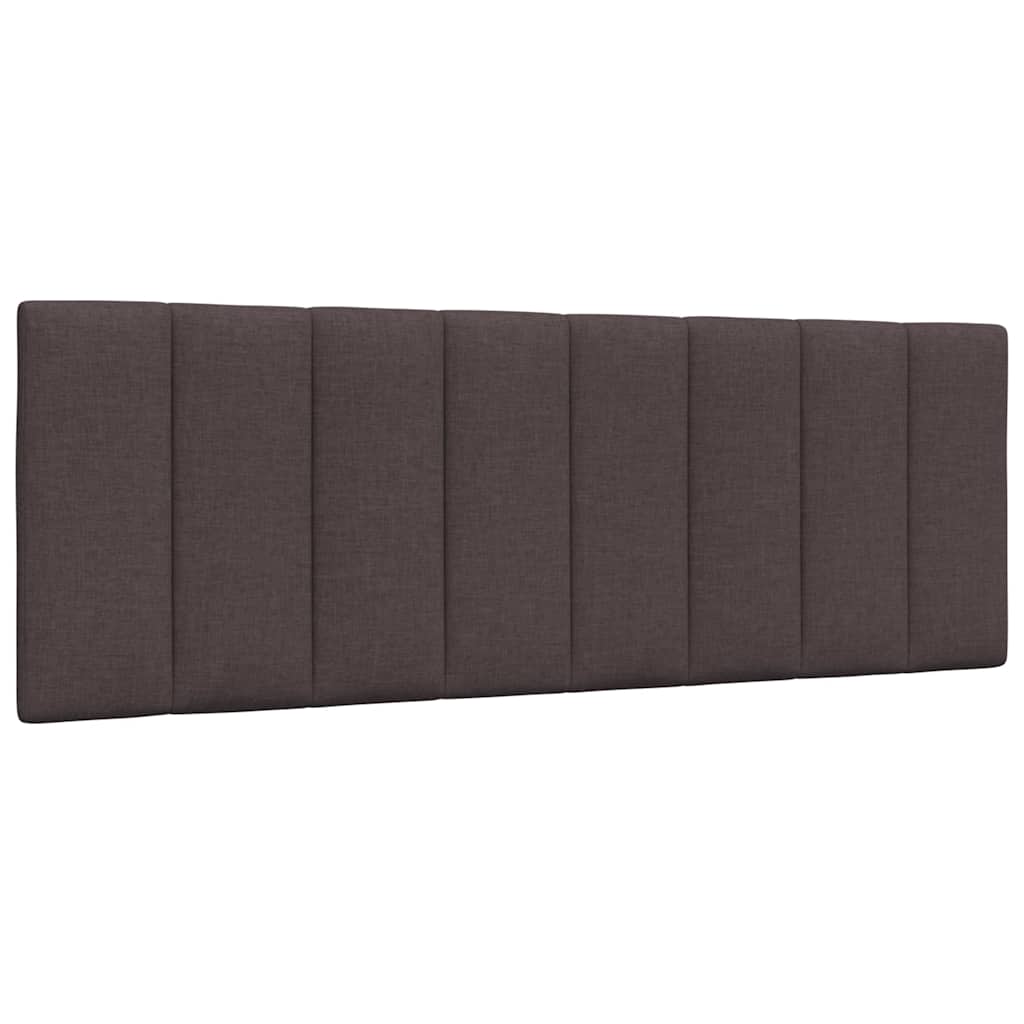 Bed met matras stof donkerbruin 120x200 cm