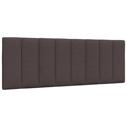 Bed met matras stof donkerbruin 120x200 cm