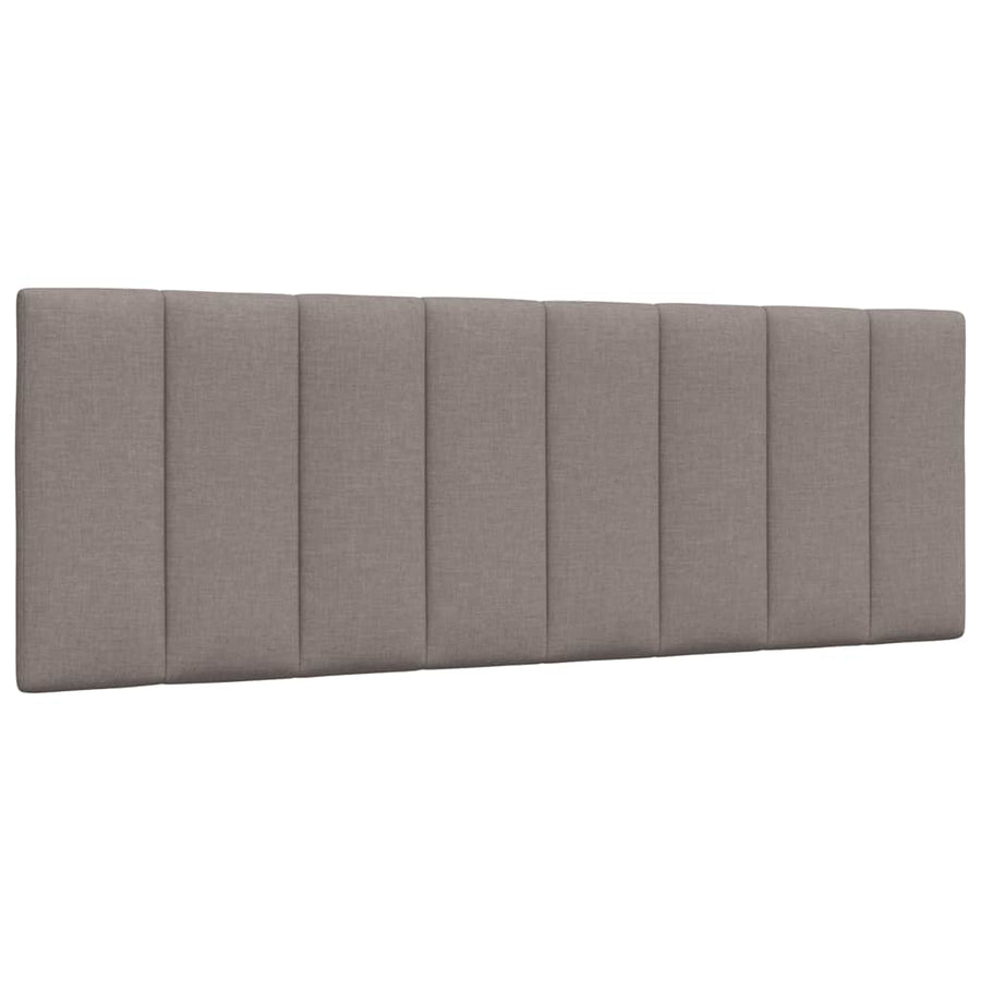 Bed met matras "Hanko" stof taupe 120x200 cm