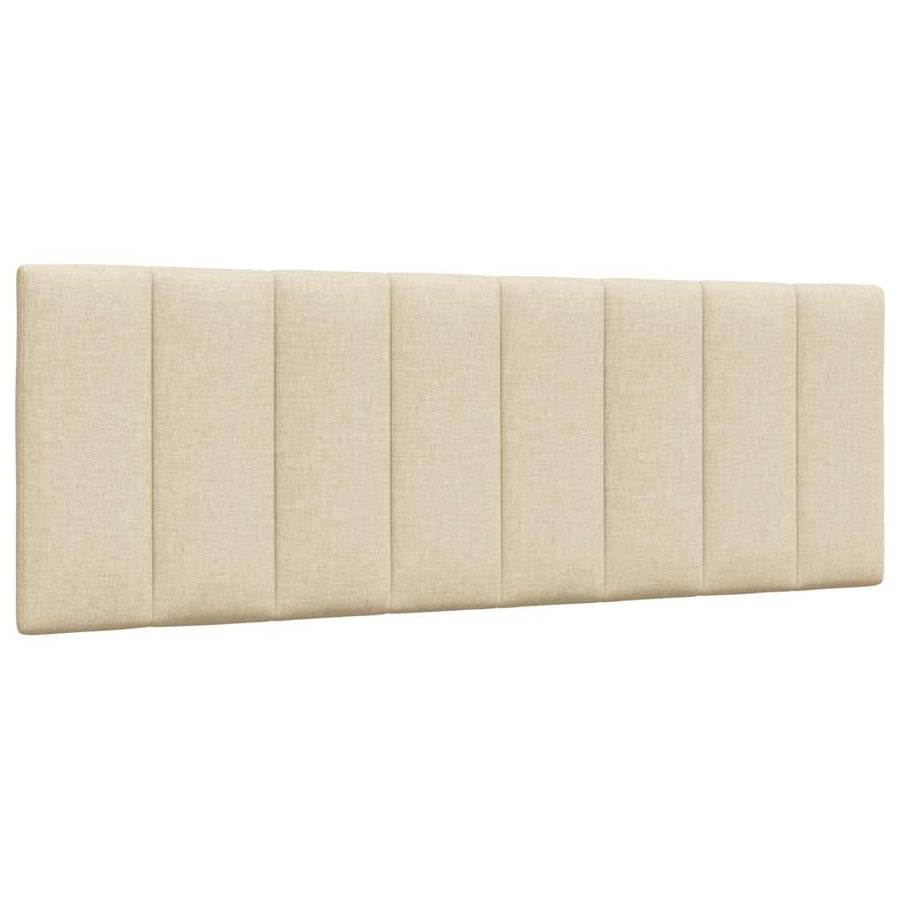 Bed met matras "Hanko" stof crèmekleurig 120x200 cm
