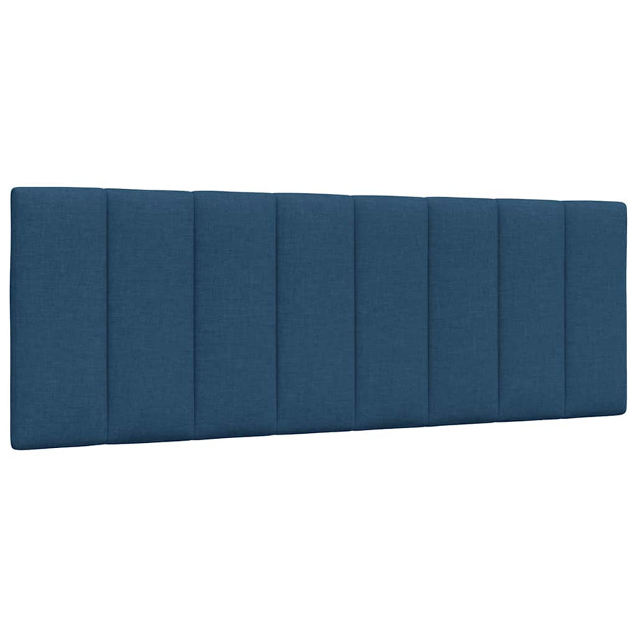Bed met matras "Hanko" stof blauw 120x200 cm