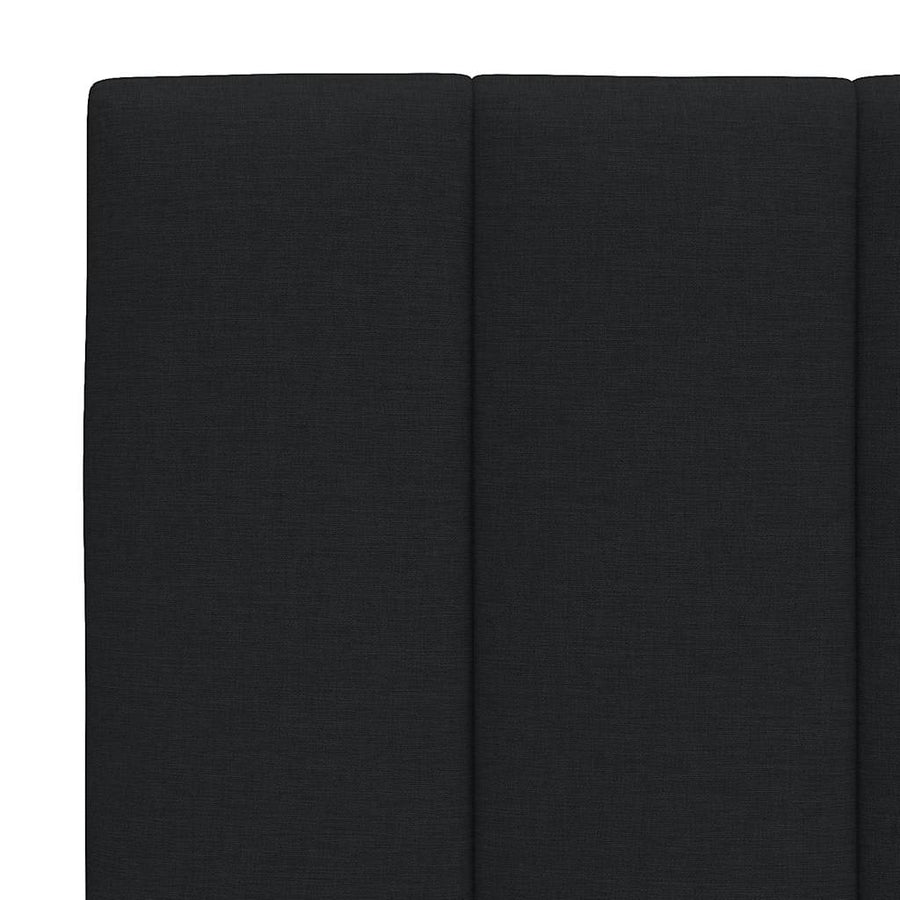 Bed met matras stof zwart 140x190 cm