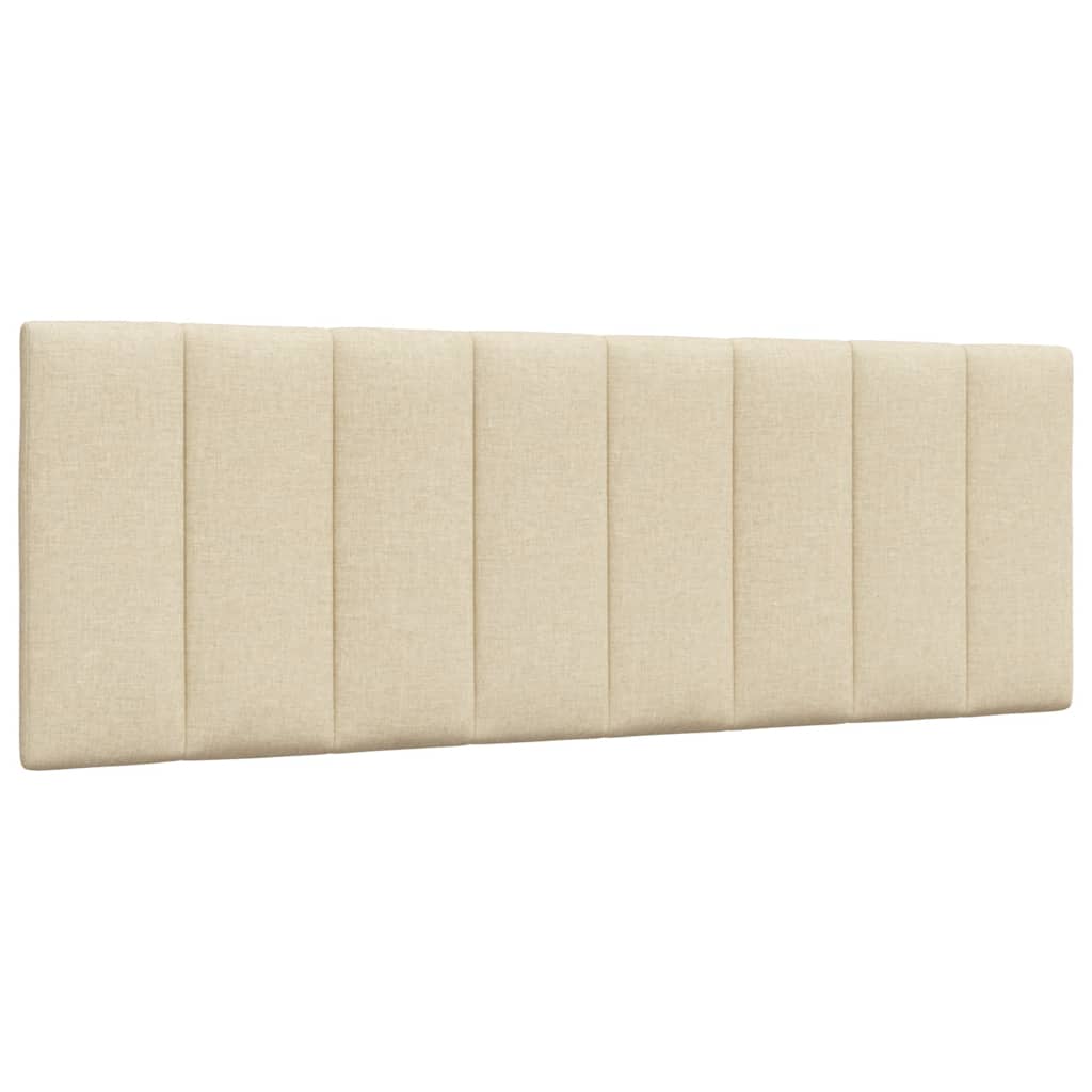 Bed met matras "Hanko" stof crèmekleurig 140x190 cm