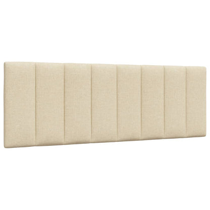 Bed met matras "Hanko" stof crèmekleurig 140x190 cm