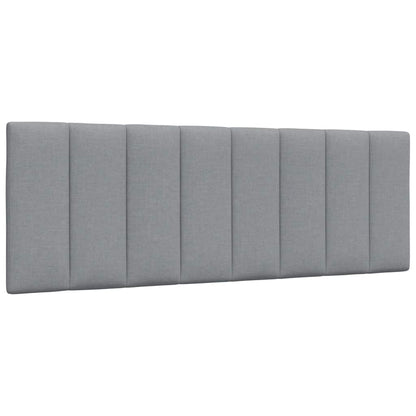 Bed met matras stof lichtgrijs 140x200 cm