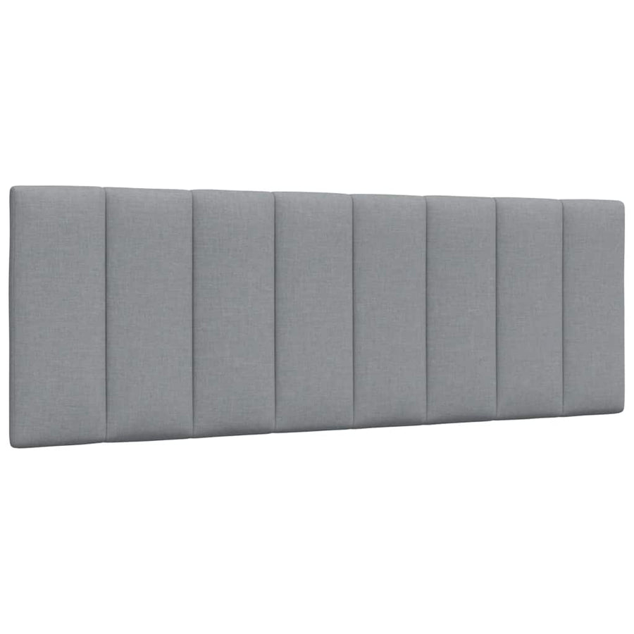 Bed met matras stof lichtgrijs 140x200 cm