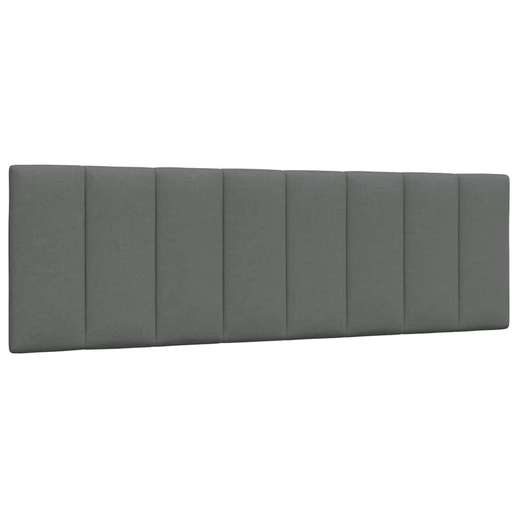 Bed met matras stof donkergrijs 160x200 cm