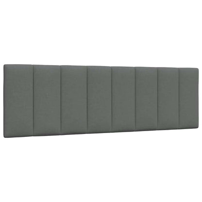 Bed met matras stof donkergrijs 160x200 cm