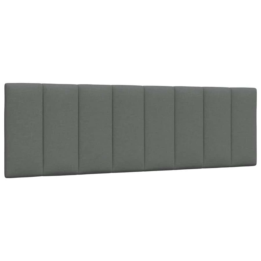 Bed met matras stof donkergrijs 160x200 cm