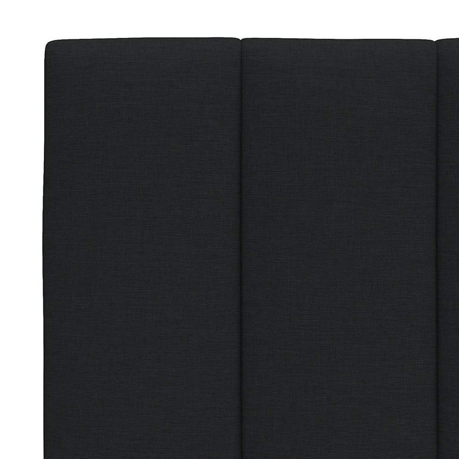 Bed Met Matras Stof 160 x 200 cm Zwart