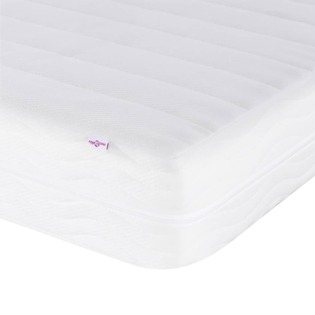 Bed Met Matras Stof 160 x 200 cm Donkerbruin