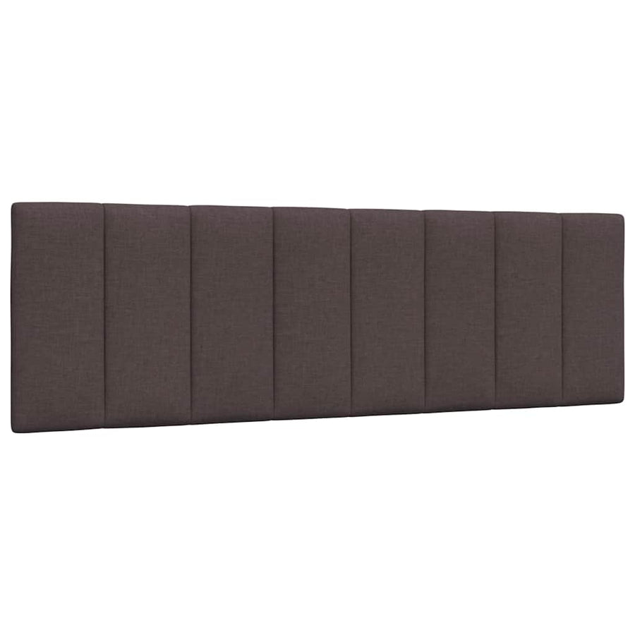 Bed Met Matras Stof 160 x 200 cm Donkerbruin