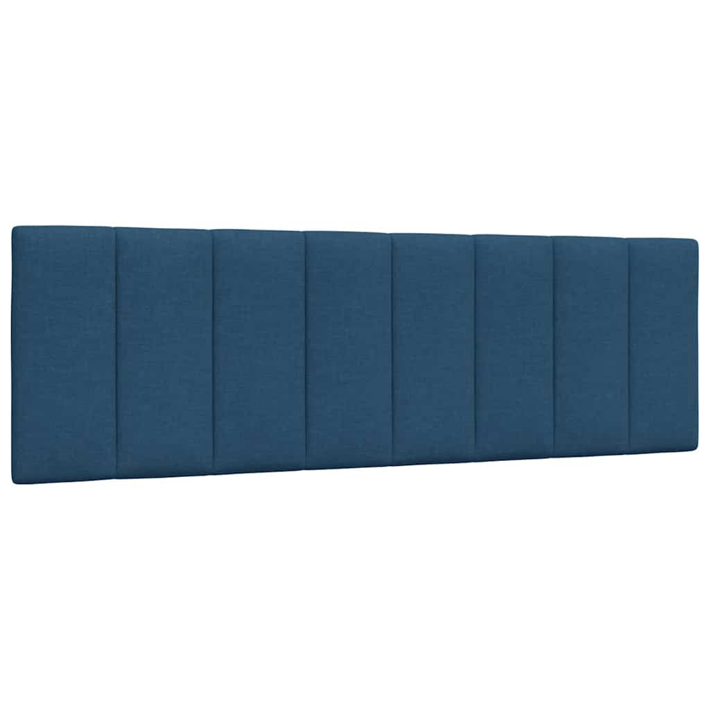 Bed Met Matras Stof 160 x 200 cm Blauw