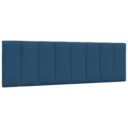 Bed Met Matras Stof 160 x 200 cm Blauw