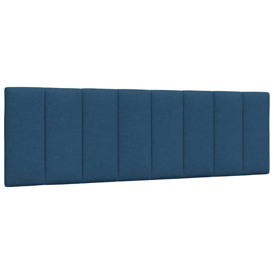 Bed Met Matras Stof 160 x 200 cm Blauw