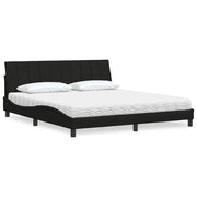 Bed met matras 180x200 cm zwart