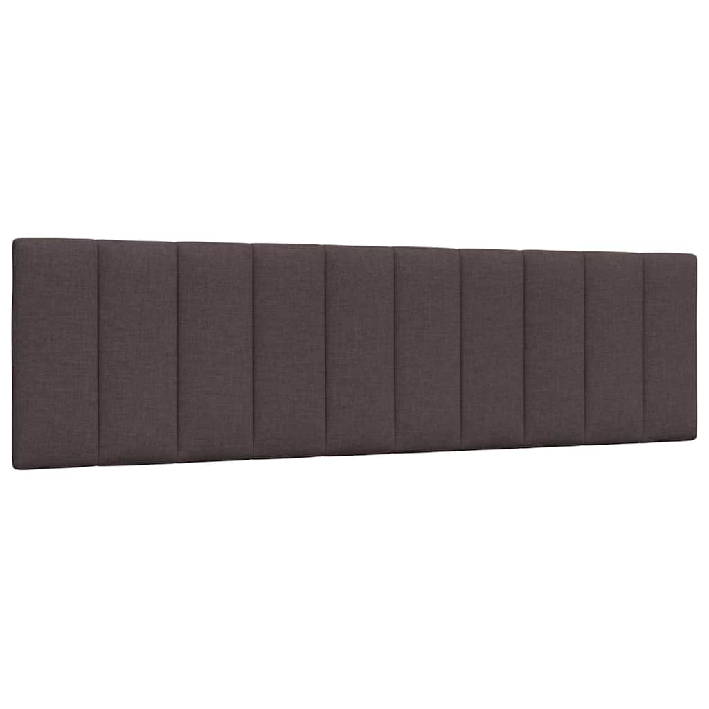 Bed met matras "Hanko" stof donkerbruin 180x200 cm