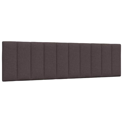 Bed met matras "Hanko" stof donkerbruin 180x200 cm