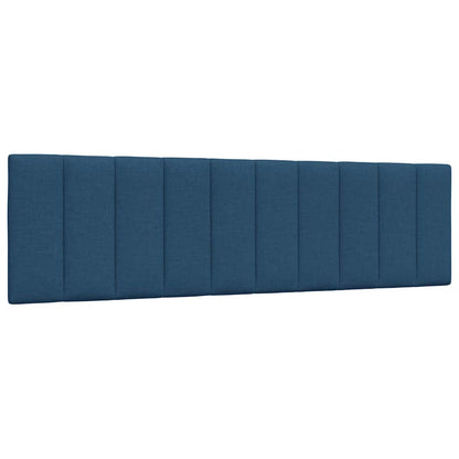 Bed met matras stof blauw 180x200 cm