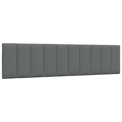 Bed met matras stof donkergrijs 200x200 cm