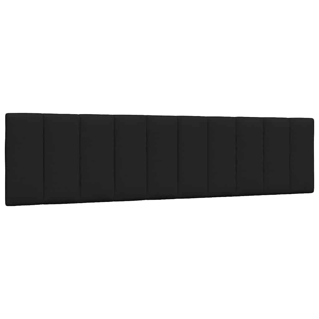 Bed met matras "Hanko" stof zwart 200x200 cm