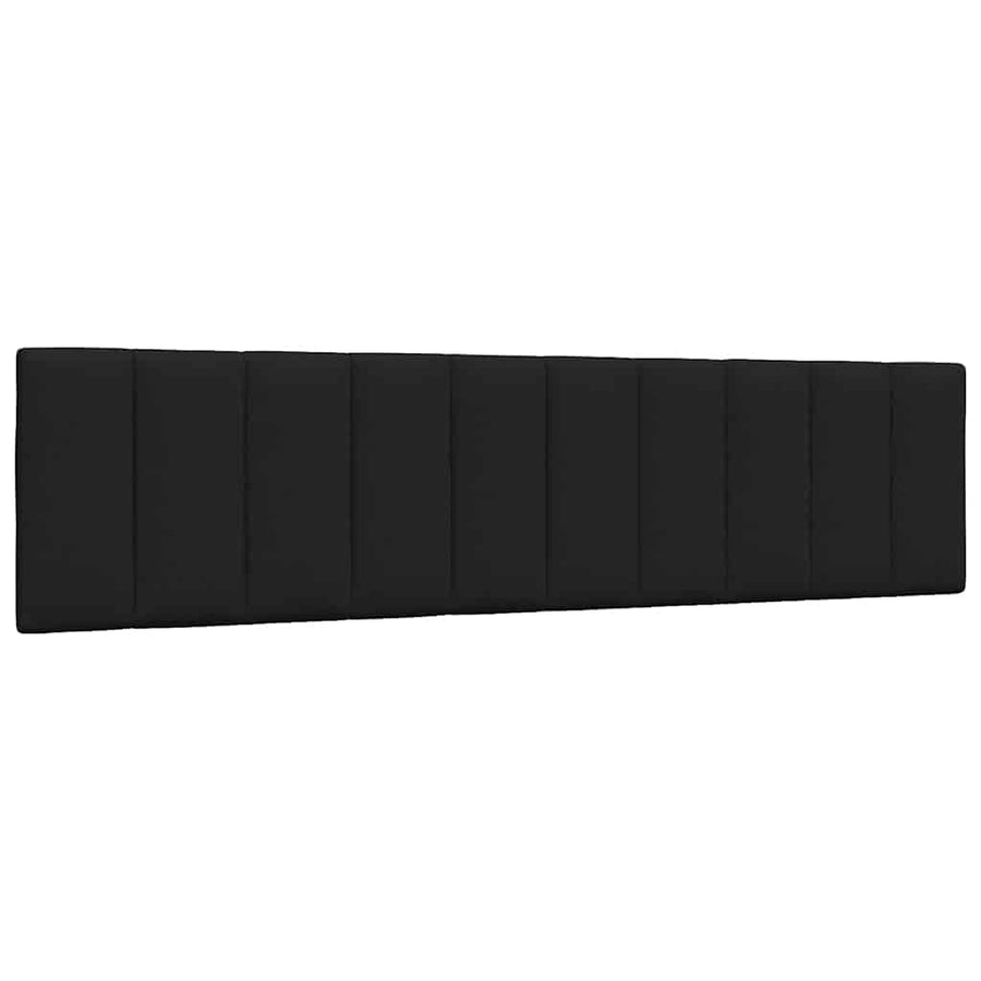Bed met matras "Hanko" stof zwart 200x200 cm