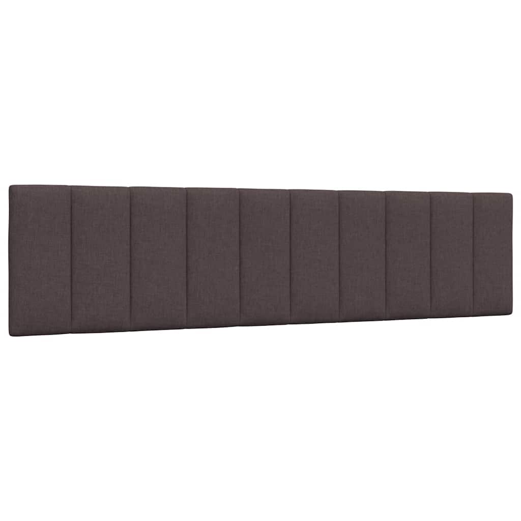 Bed met matras stof donkerbruin 200x200 cm