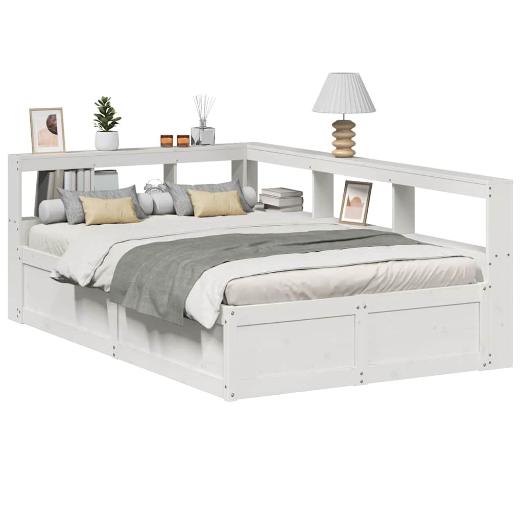 Bed met matras "Hanko" stof taupe 200x200 cm