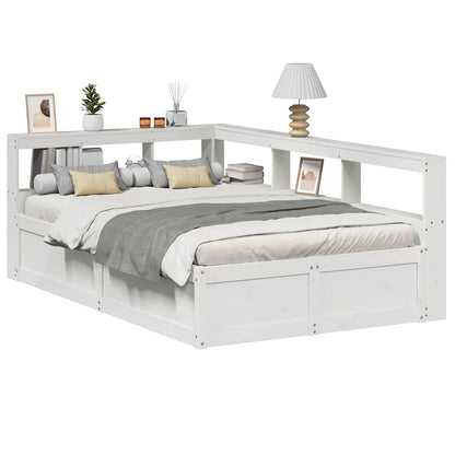 Bed met matras "Hanko" stof taupe 200x200 cm