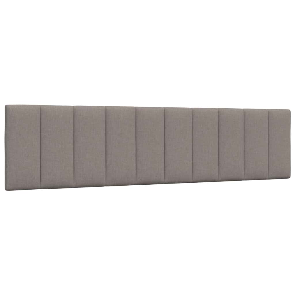 Bed met matras "Hanko" stof taupe 200x200 cm