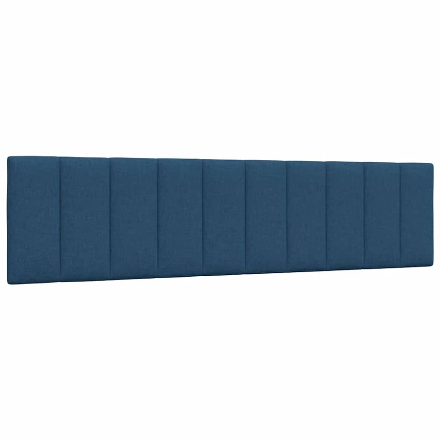 Bed met matras "Hanko" stof blauw 200x200 cm