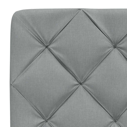 Bedframe zonder matras 80x200 cm stof lichtgrijs