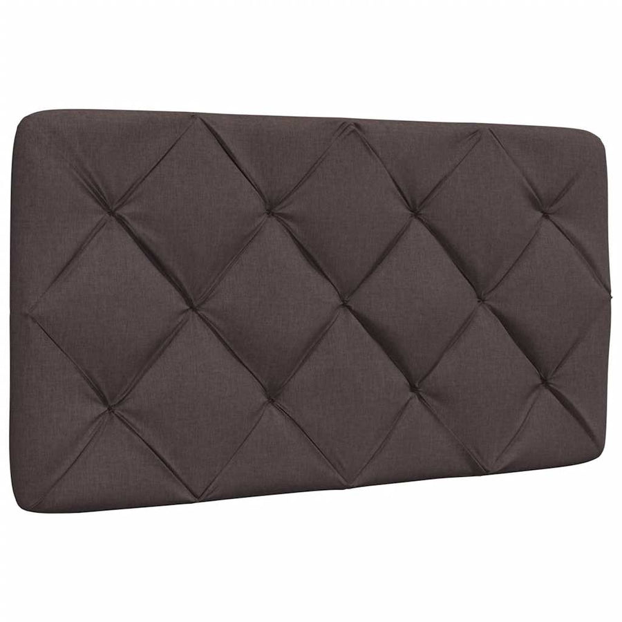 Bedframe Zonder Matras Stof 80 x 200 cm Donkerbruin