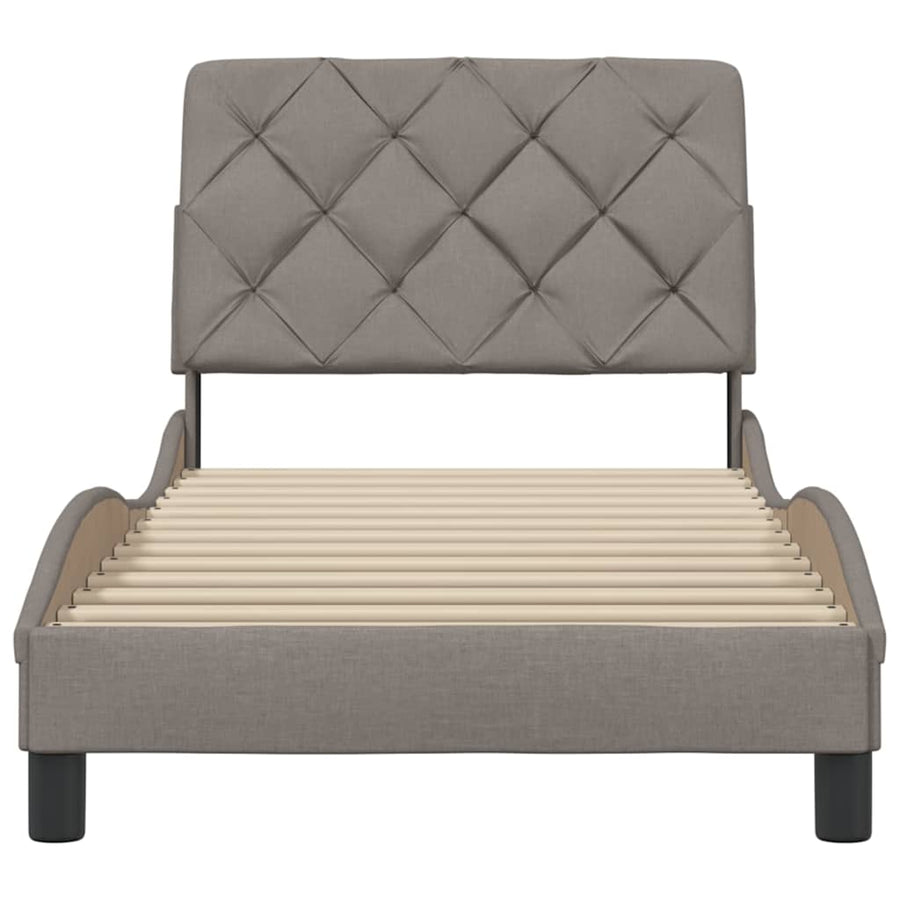 Bedframe zonder matras 80x200 cm stof taupe