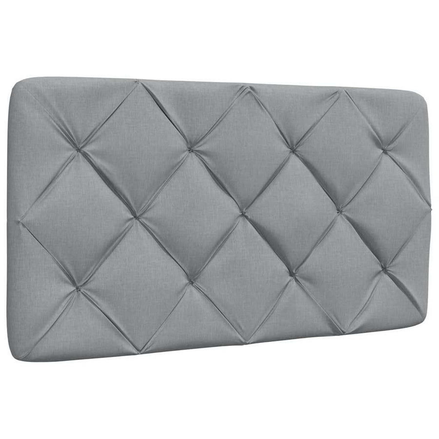 Bedframe zonder matras 90x190 cm stof lichtgrijs