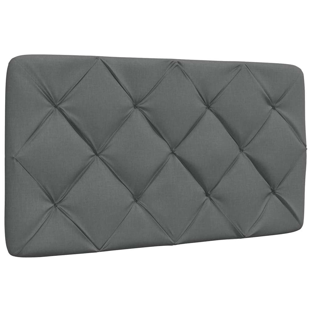 Bedframe zonder matras 90x190 cm stof donkergrijs
